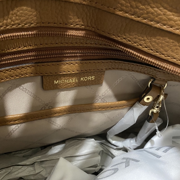 Michael kors Bedford pebbled leather tote med bag MK - Picture 7 of 16